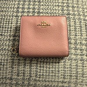 Coach Snap Pink Leather Wallet